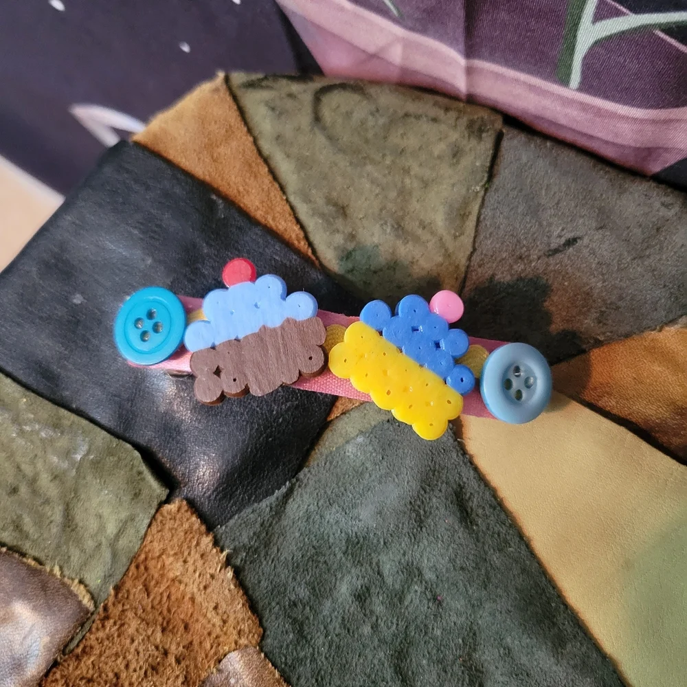 Delightful Cupcake Barrette! Handmade!